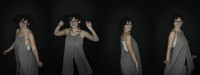 Natural light portrait series of a young woman dancing